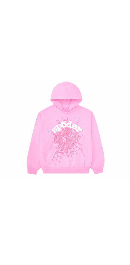 Pink spider hoodie