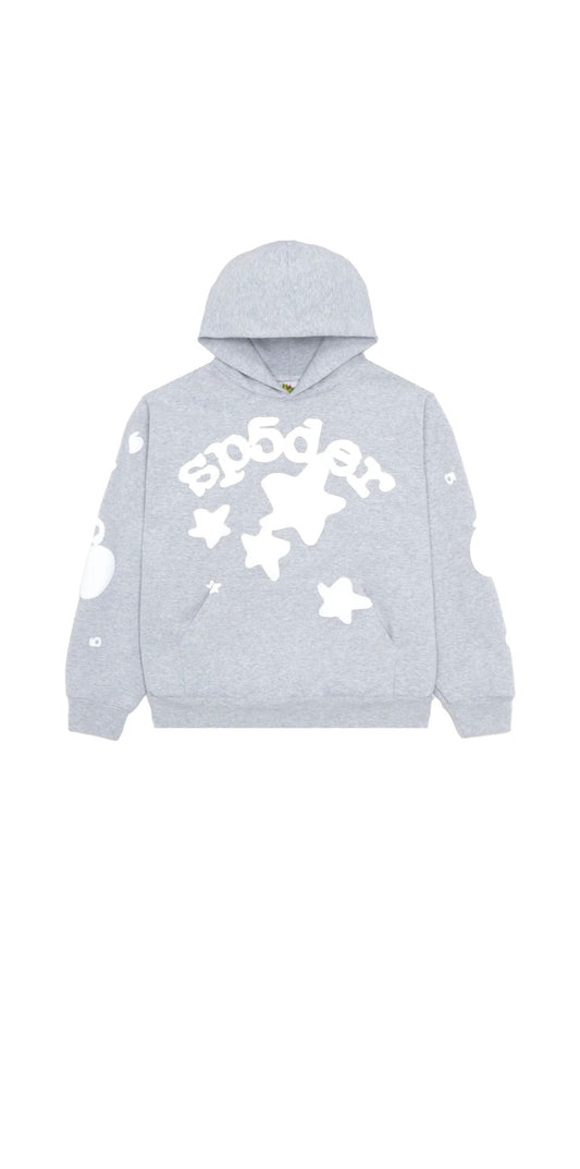 Grey beluga spider hoodie