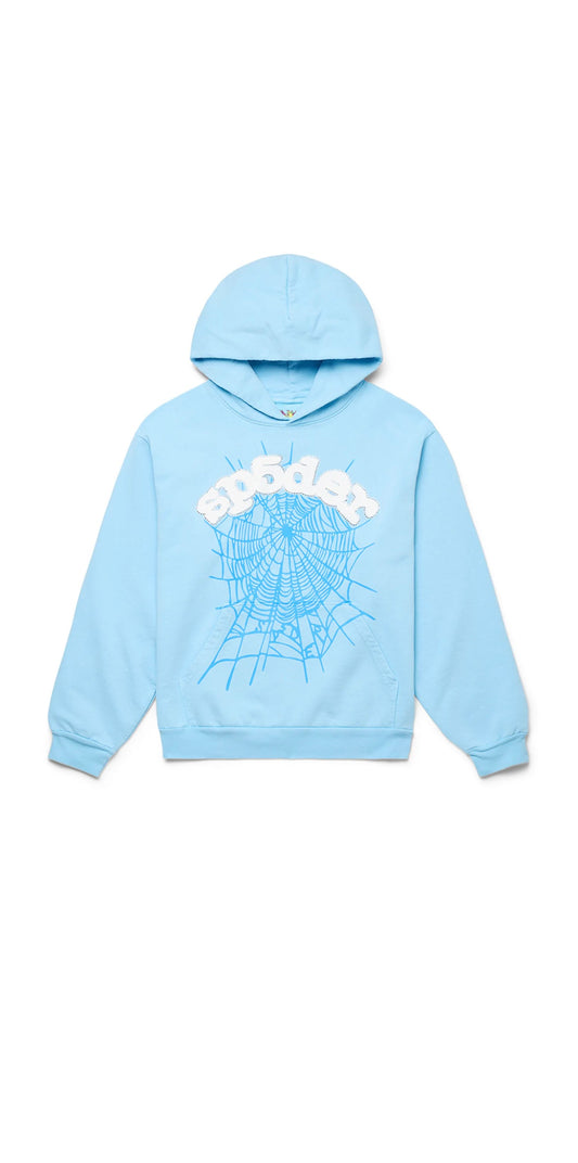 Sky blue spider hoodie