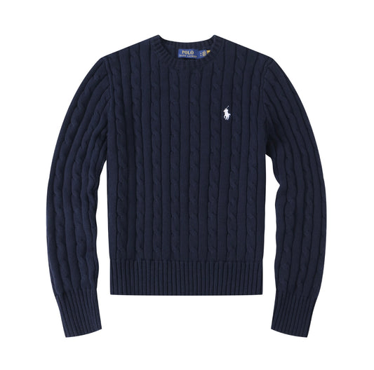 Navy blue Polo knitted sweater