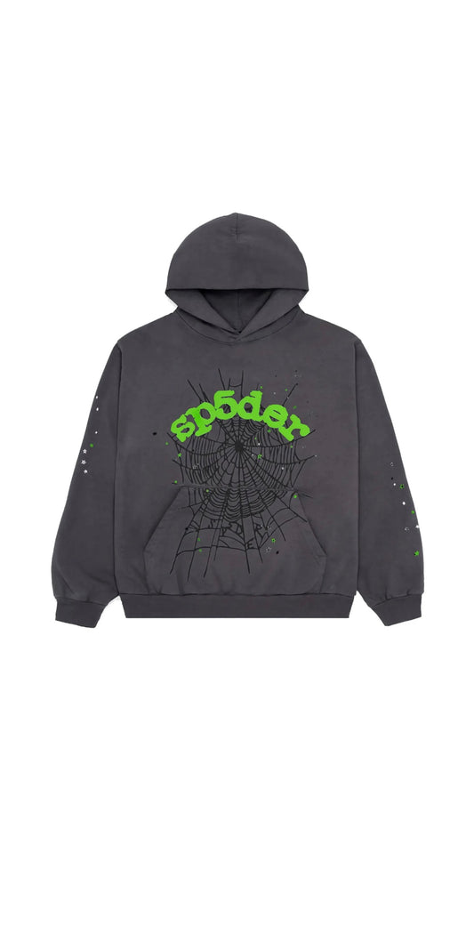 Slate grey spider hoodie