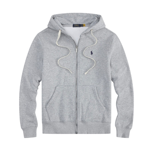 Grey Polo zip-up